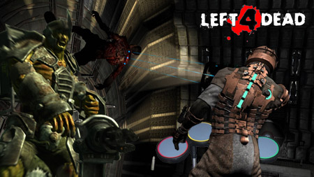 Dougs Game Picks L4D logo - Dead Space - Fallout 3 - Rock Band 2 - Gears Of War