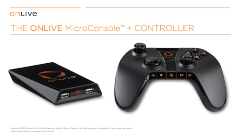 OnLive Controller And Microconsole